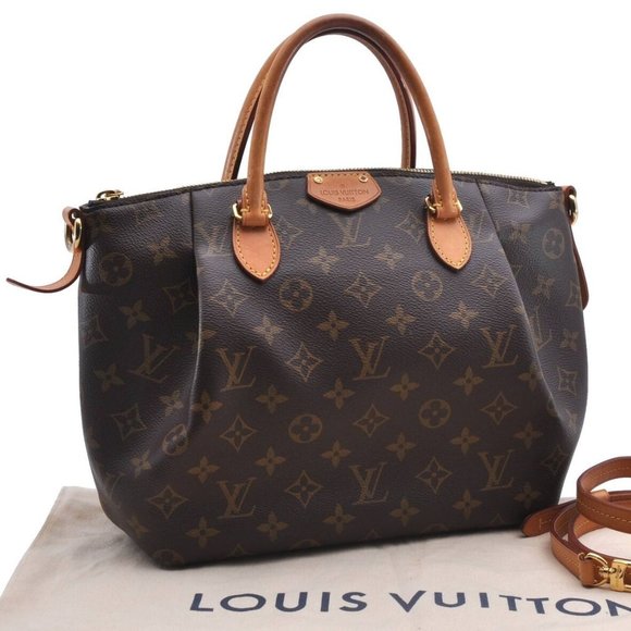 LOUIS VUITTON Turenne PM Monogram Canvas Shoulder Bag Brown